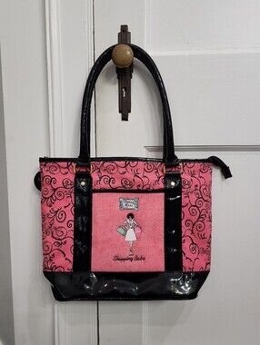 Vintage Y2K Maggi B Ooolala Girls Shopping Babe Pink Indie Shoulder Bag Purse